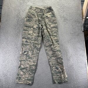 US Army Pant Women's 12 Green Camouflage Cargo Straight Leg Workwear Military